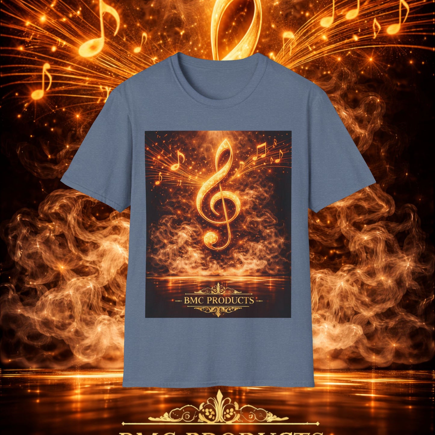 "Camiseta clave de sol 🎼🔥 “Donde nace una nota… nace una llama.” 🔥🎼