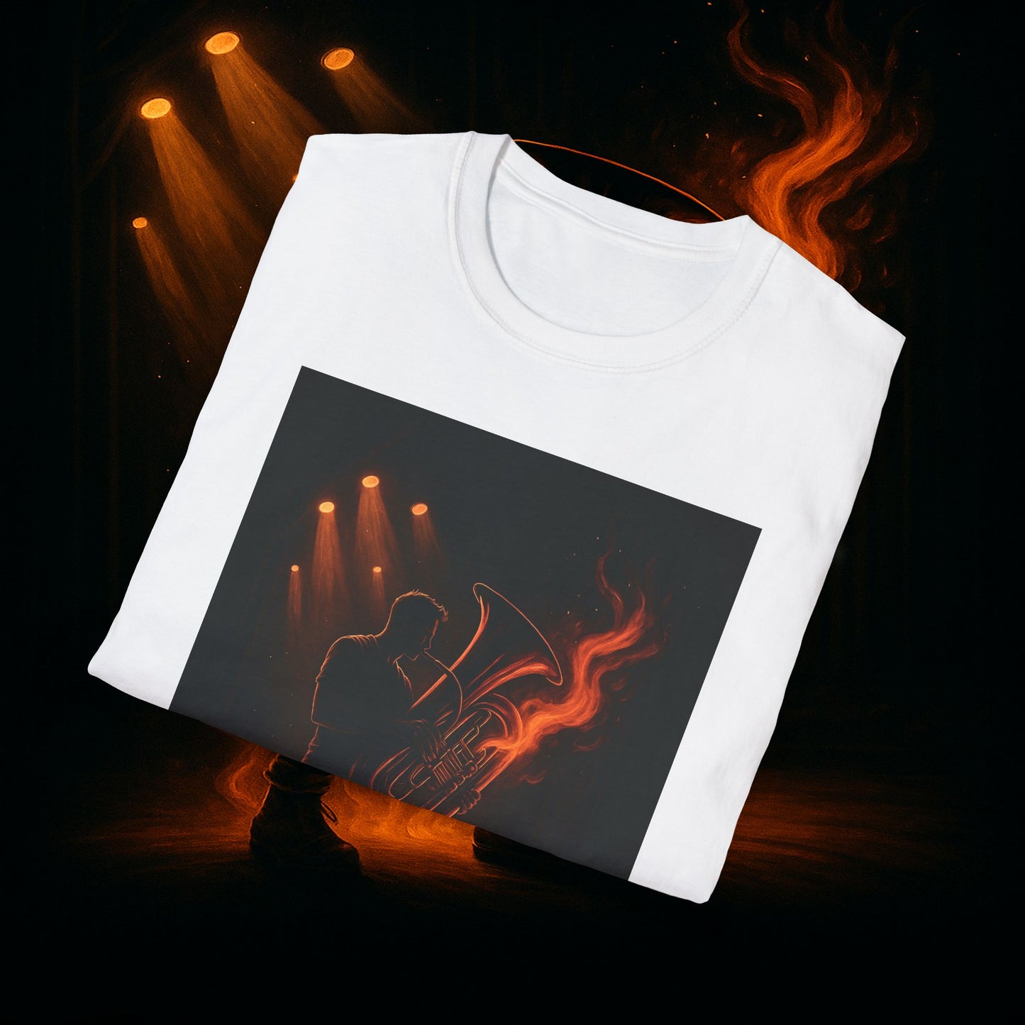 "Camiseta Tuba 🎺🔥 Cuando el alma suena, todo arde.”