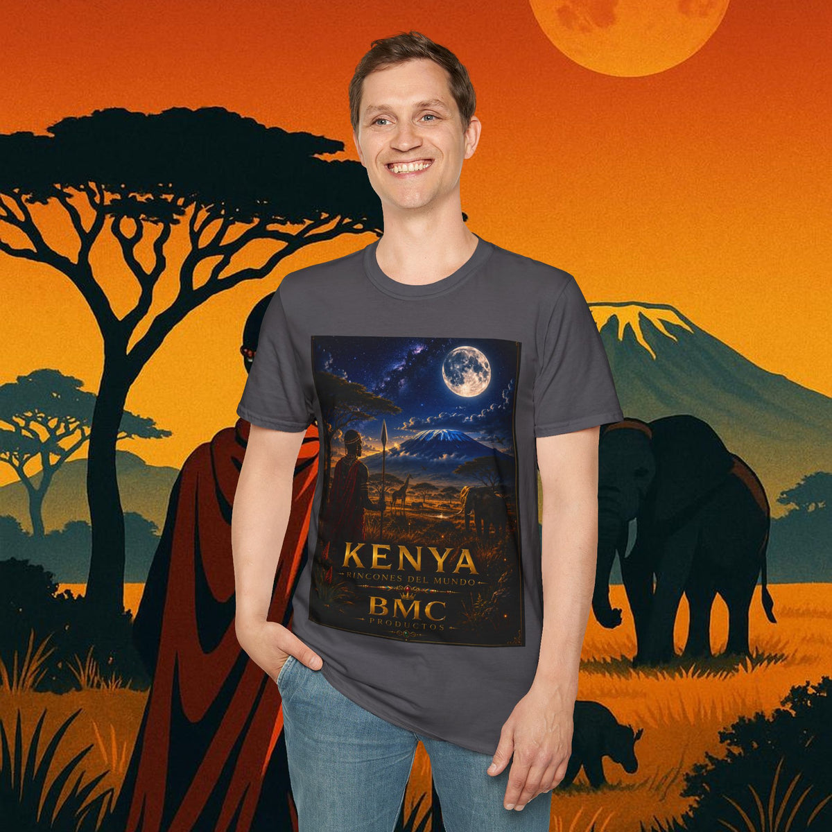 "Camiseta Kenia: Aventura Salvaje y Tierra de Horizontes Infinitos 🦁🌄🏕️"