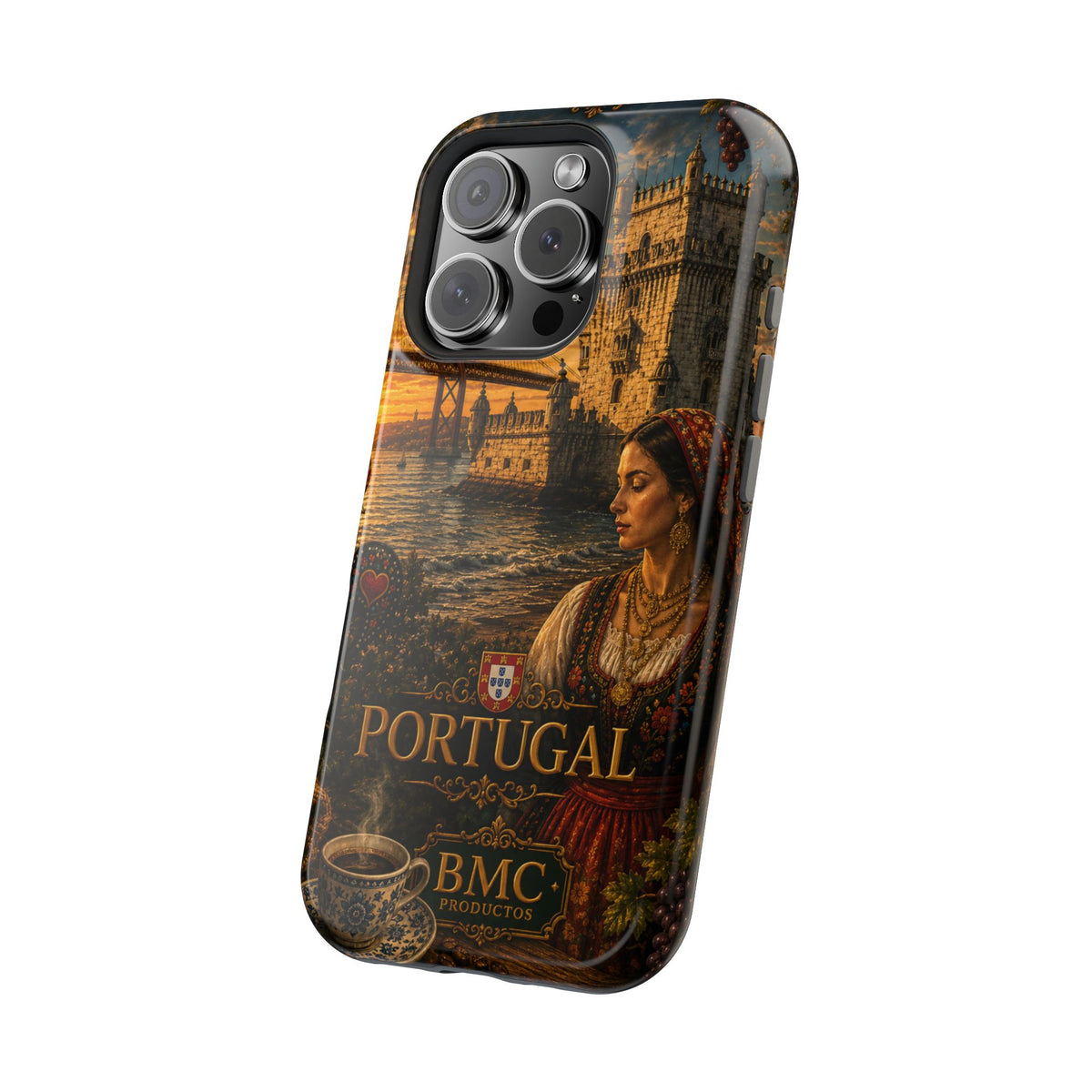 "Reinforced Magnetic Case Portugal: Atlantic Charm, Fados and Azulejos 🌊🎶🧿"