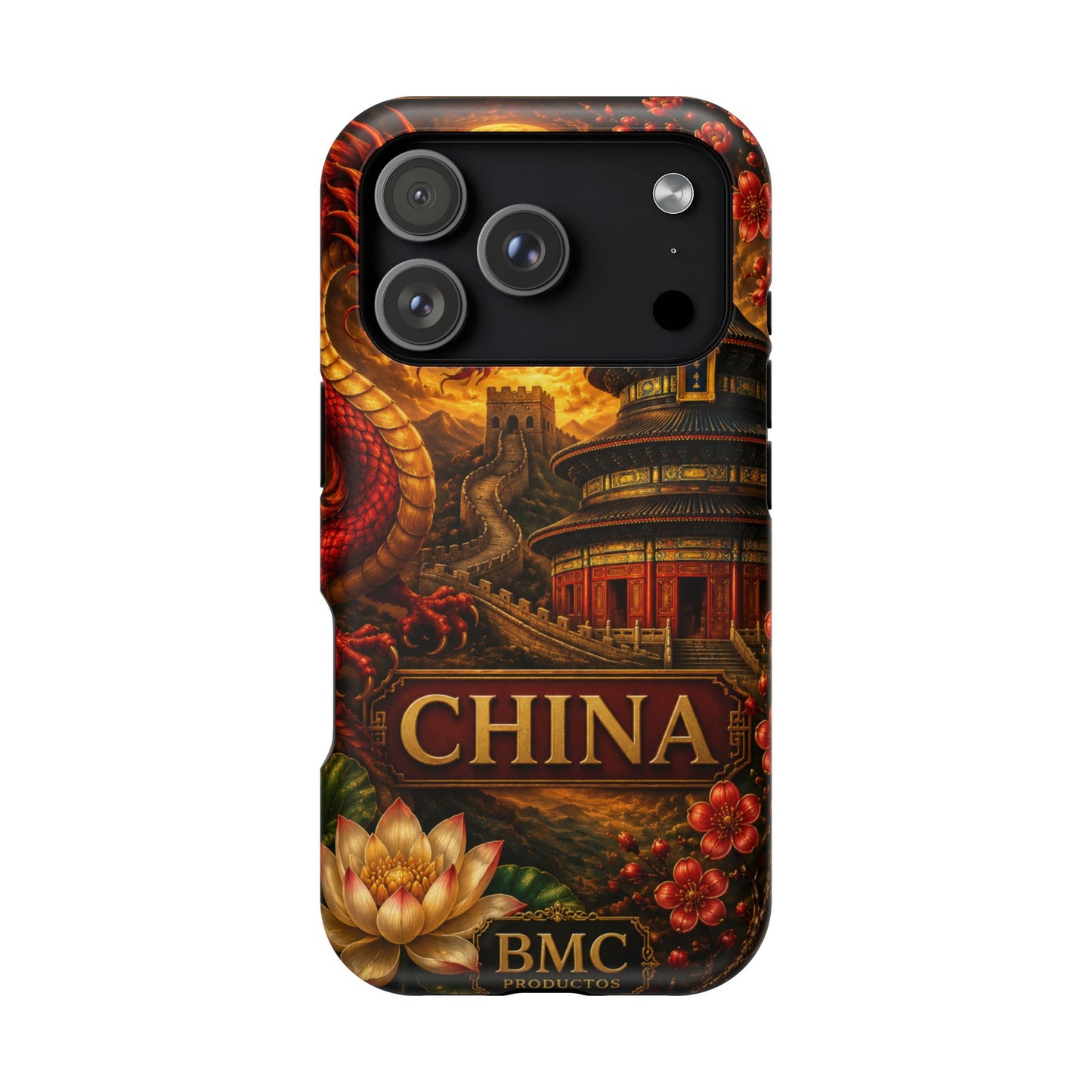 "Funda Magnética Reforzada Magnética Reforzada China – Dragones, murallas y leyendas eternas"