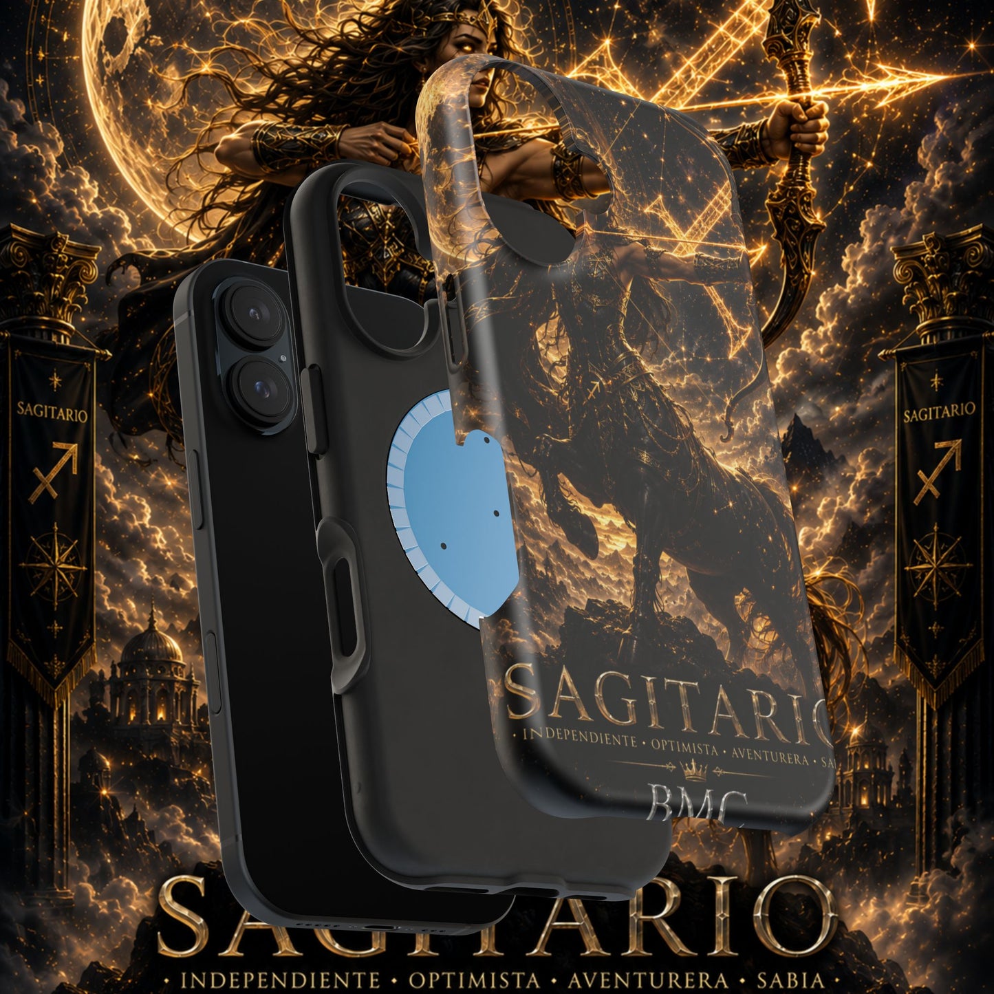 "Funda Magnética Reforzada Sagitario M– La Cazadora del Horizonte"