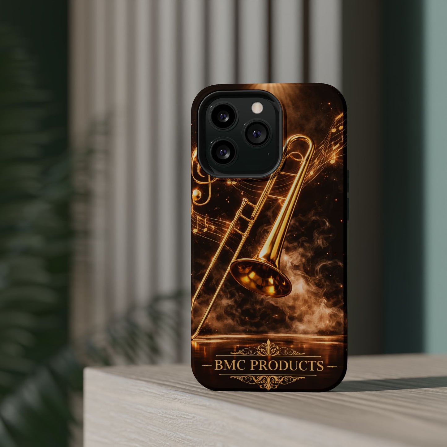 "Funda Magnética Reforzada Magnética Reforzada Trombón 🎷🔥No todos los fuegos hacen ruido… algunos tocan el alma.” 🔥🎷