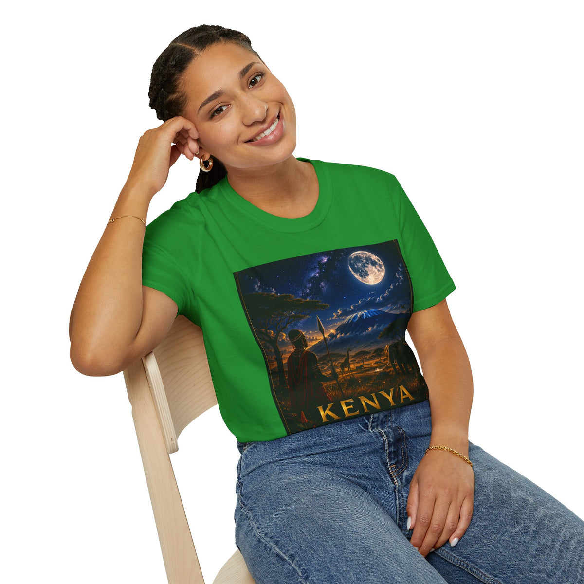 "Camiseta Kenia: Aventura Salvaje y Tierra de Horizontes Infinitos 🦁🌄🏕️"