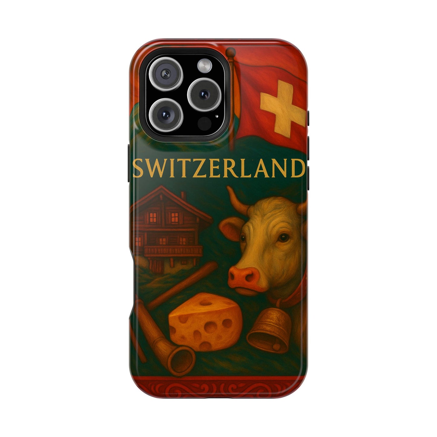 "Funda Magnética Reforzada Magnética Reforzada suiza❄️ – Tierra de montañas majestuosas y precisión legendaria"