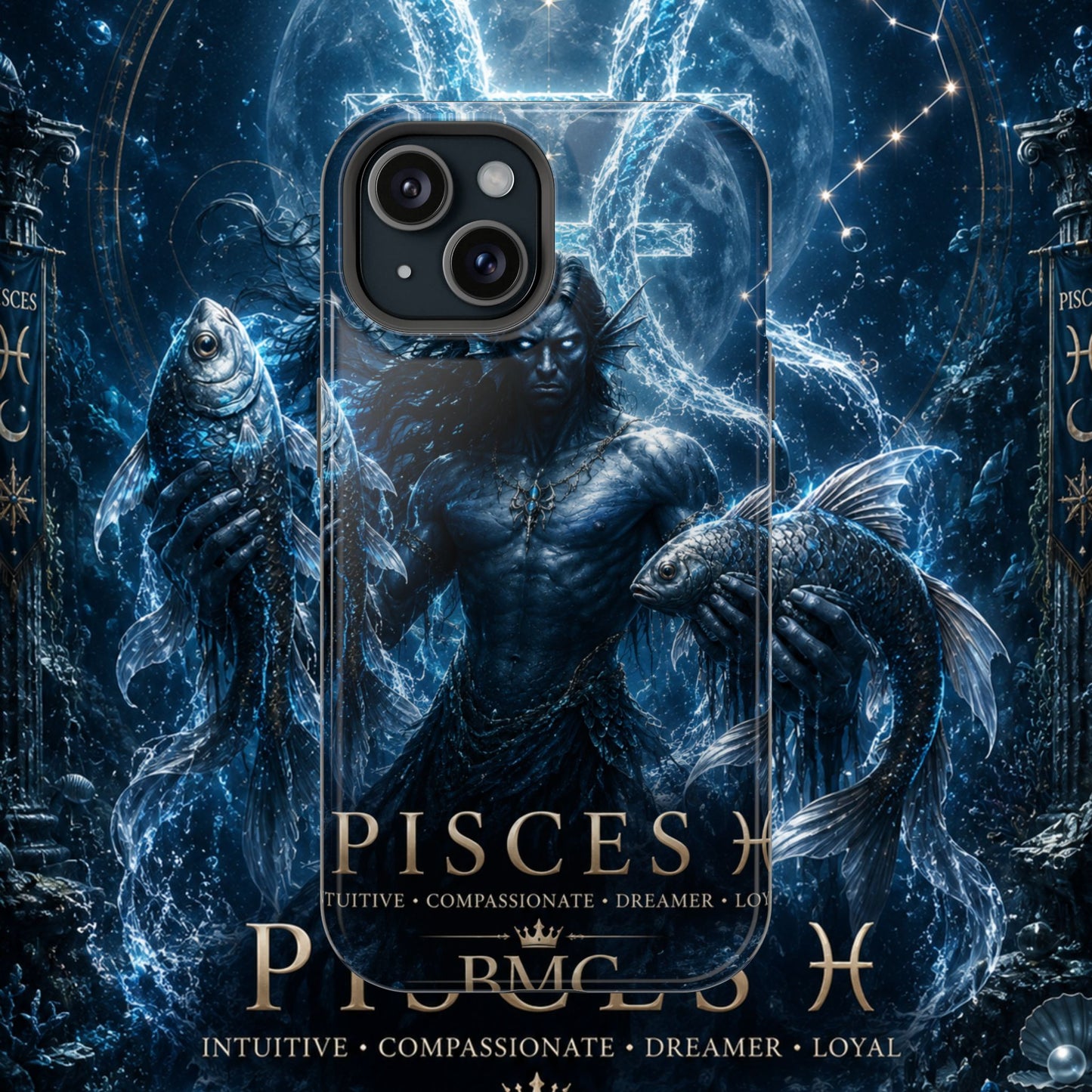 "Funda Magnética Reforzada Piscis — El Guardián de las Profundidades"