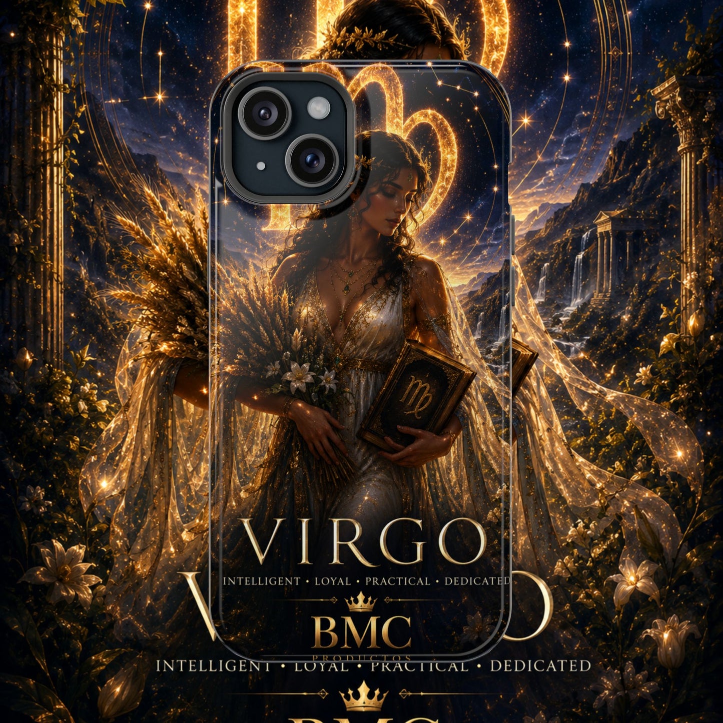 "Funda Magnética Reforzada ♍ Virgo-La Guardiana del Conocimiento"