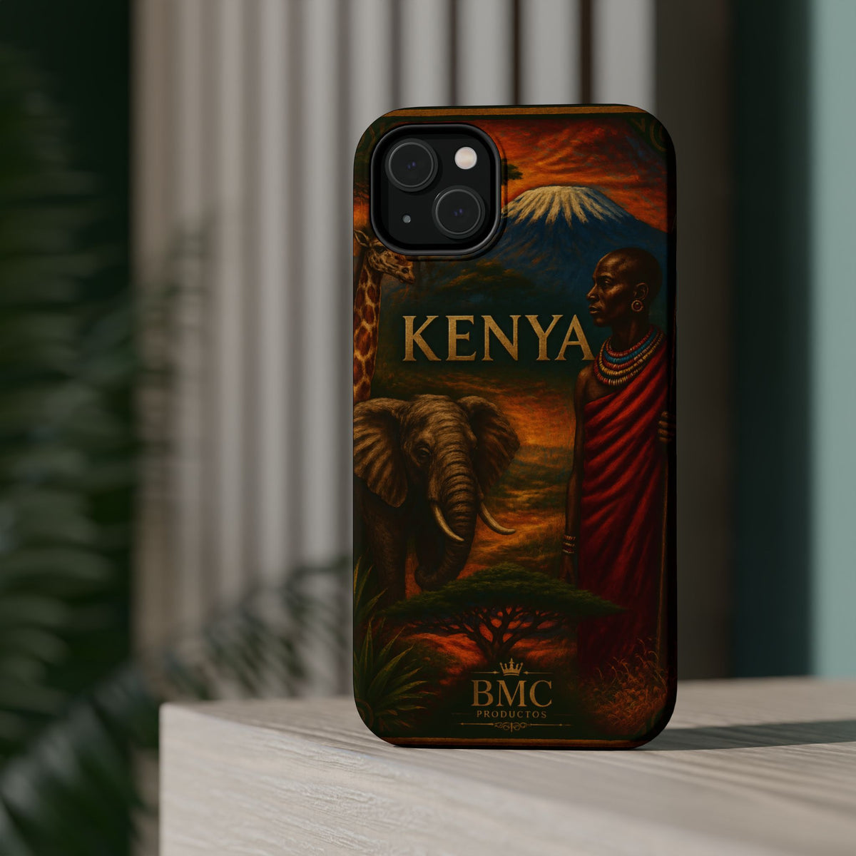 "Reinforced Magnetic Case Kenya: Wild Adventure and Land of Infinite Horizons 🦁🌄🏕️"