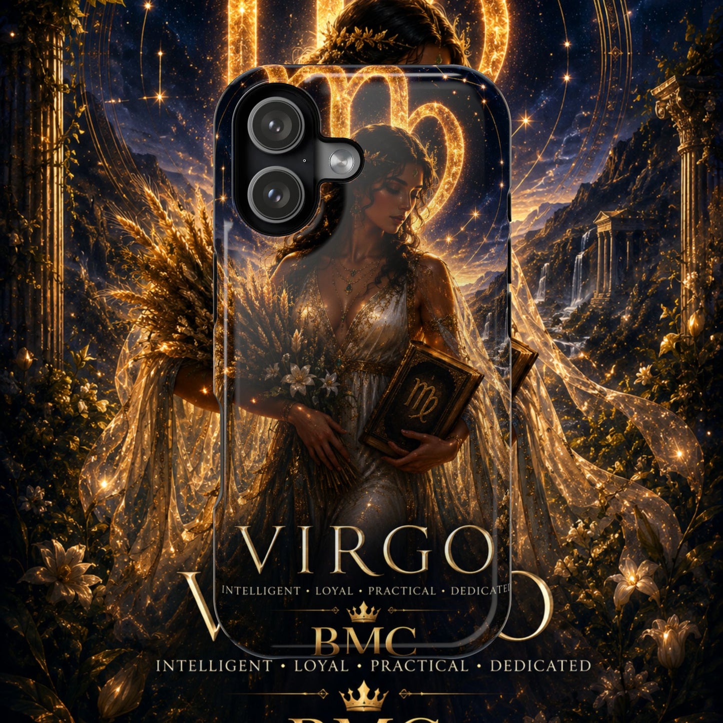 "Funda Magnética Reforzada ♍ Virgo-La Guardiana del Conocimiento"