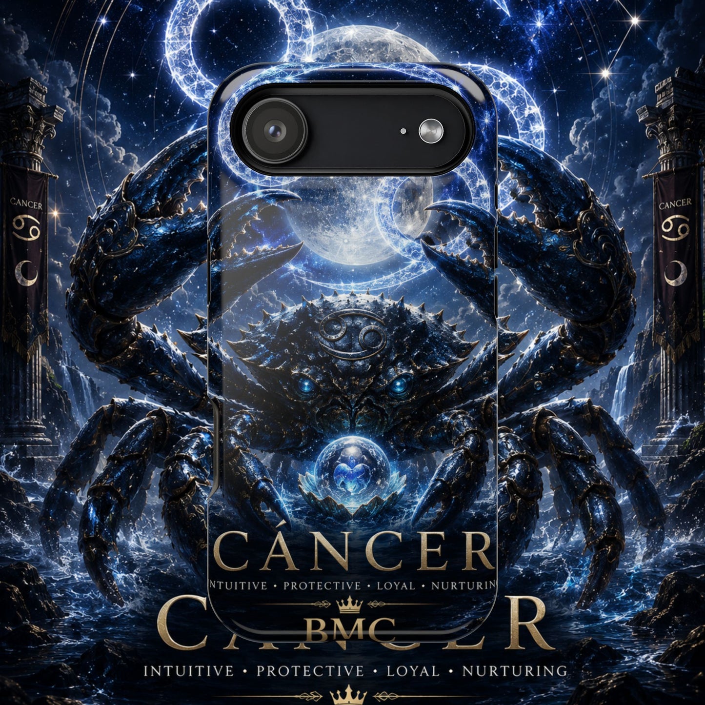 "Funda Magnética Reforzada ♋ Cáncer — Guardián de las profundidades""