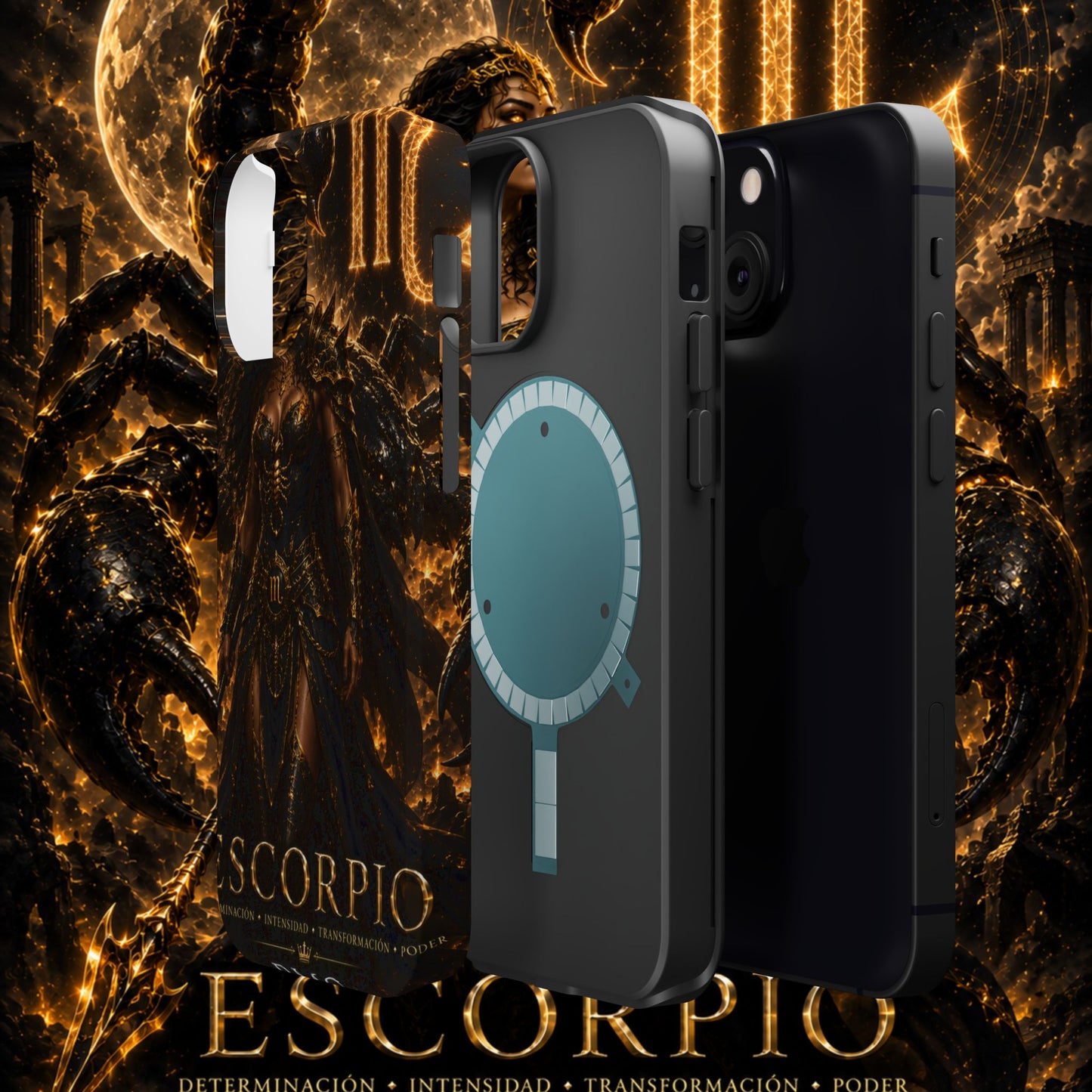 "Funda Magnética Reforzada ESCORPIO M –La Vigilante de las Sombras"