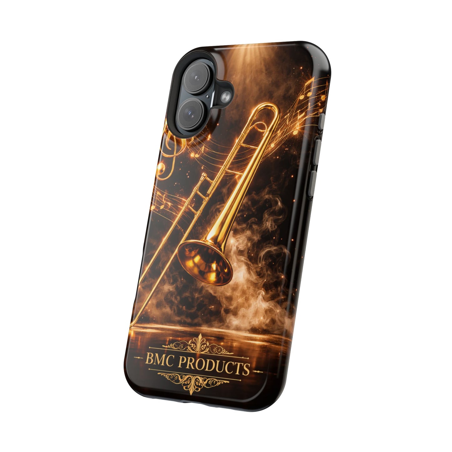 "Funda Magnética Reforzada Magnética Reforzada Trombón 🎷🔥No todos los fuegos hacen ruido… algunos tocan el alma.” 🔥🎷