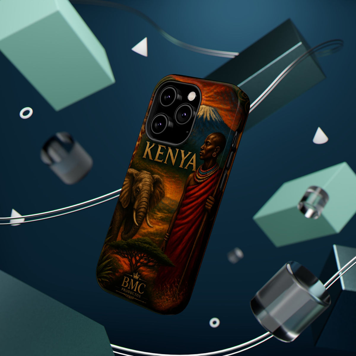 "Reinforced Magnetic Case Kenya: Wild Adventure and Land of Infinite Horizons 🦁🌄🏕️"