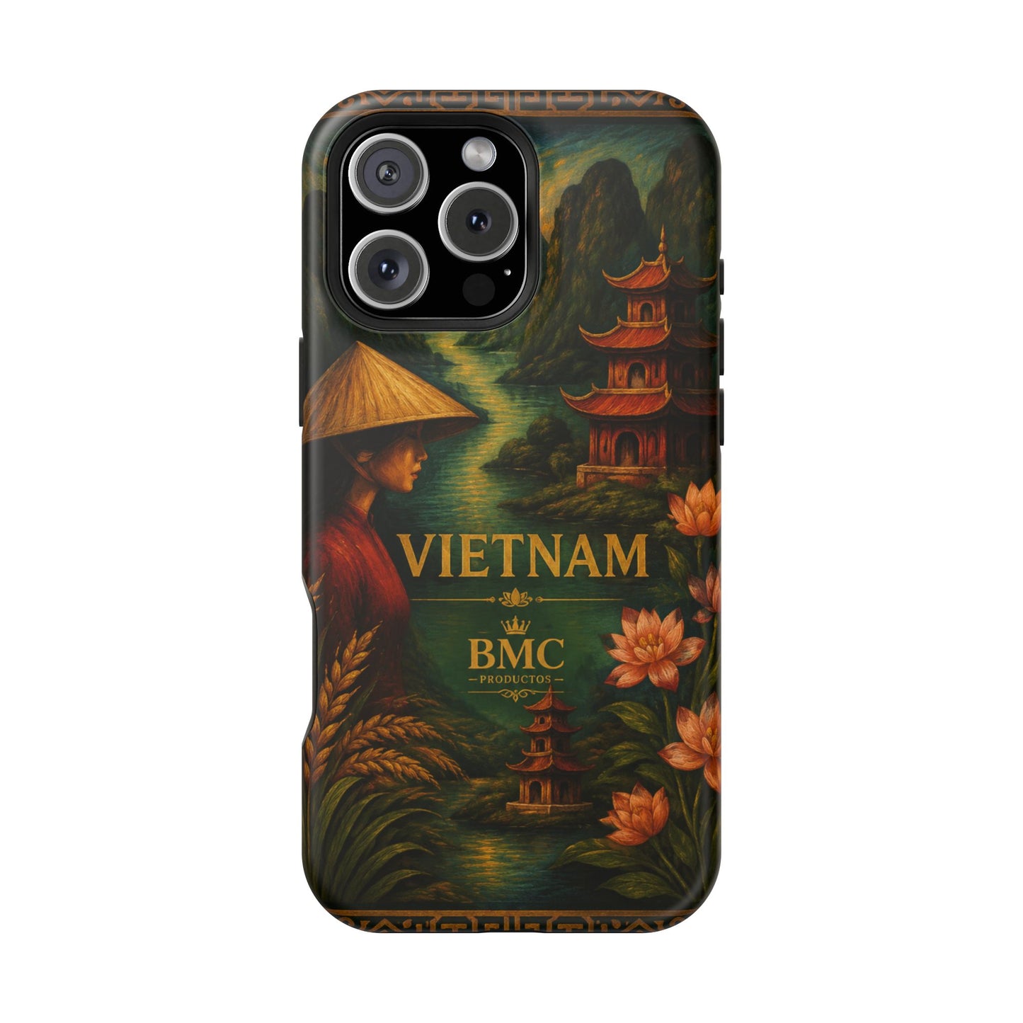 "Funda Magnética Reforzada Magnética Reforzada  Vietnam: Tradición, Naturaleza y Leyendas Ancestrales 🎋🏯🐉"