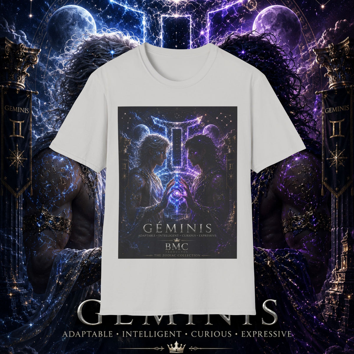 "Camiseta ♊ Géminis — Reflejo del alma dividida"