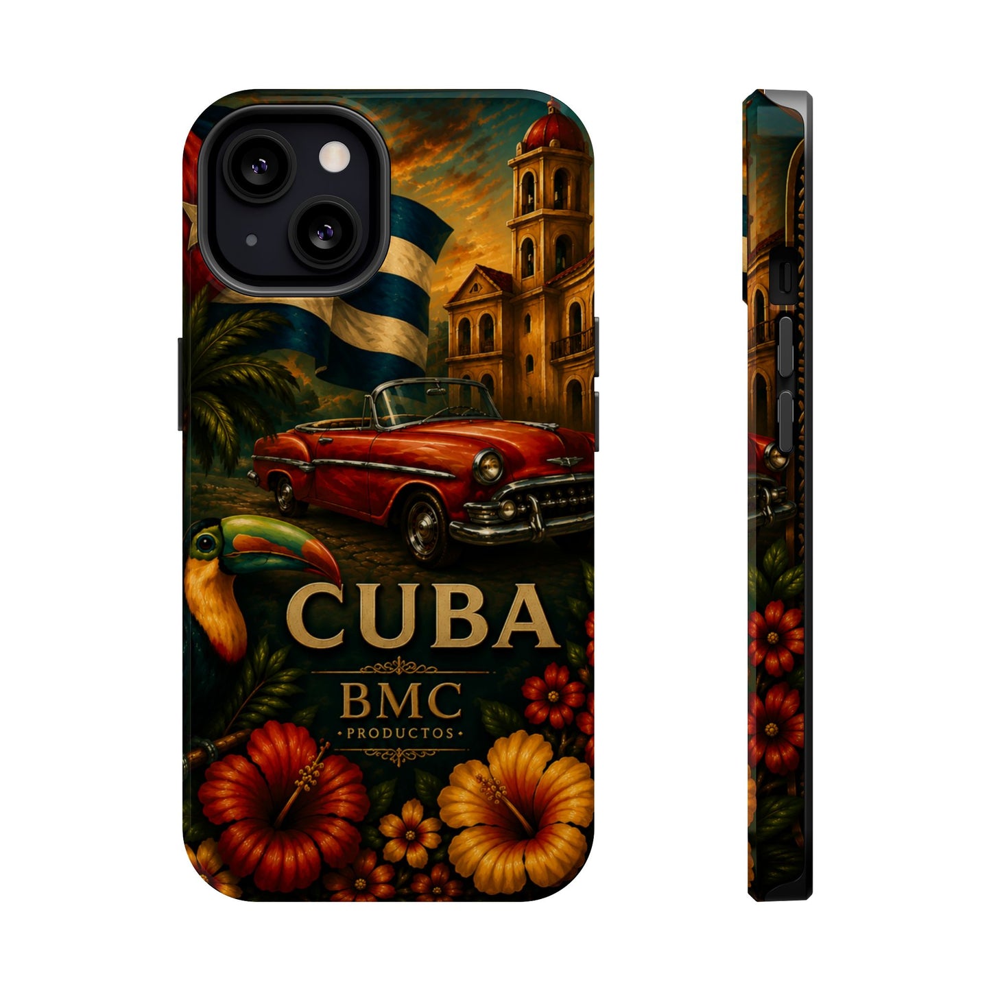 "Funda Magnética Reforzada Magnética Reforzada Cuba: Ritmo, Historia y Encanto Caribeño 🎺🚗🌴 "