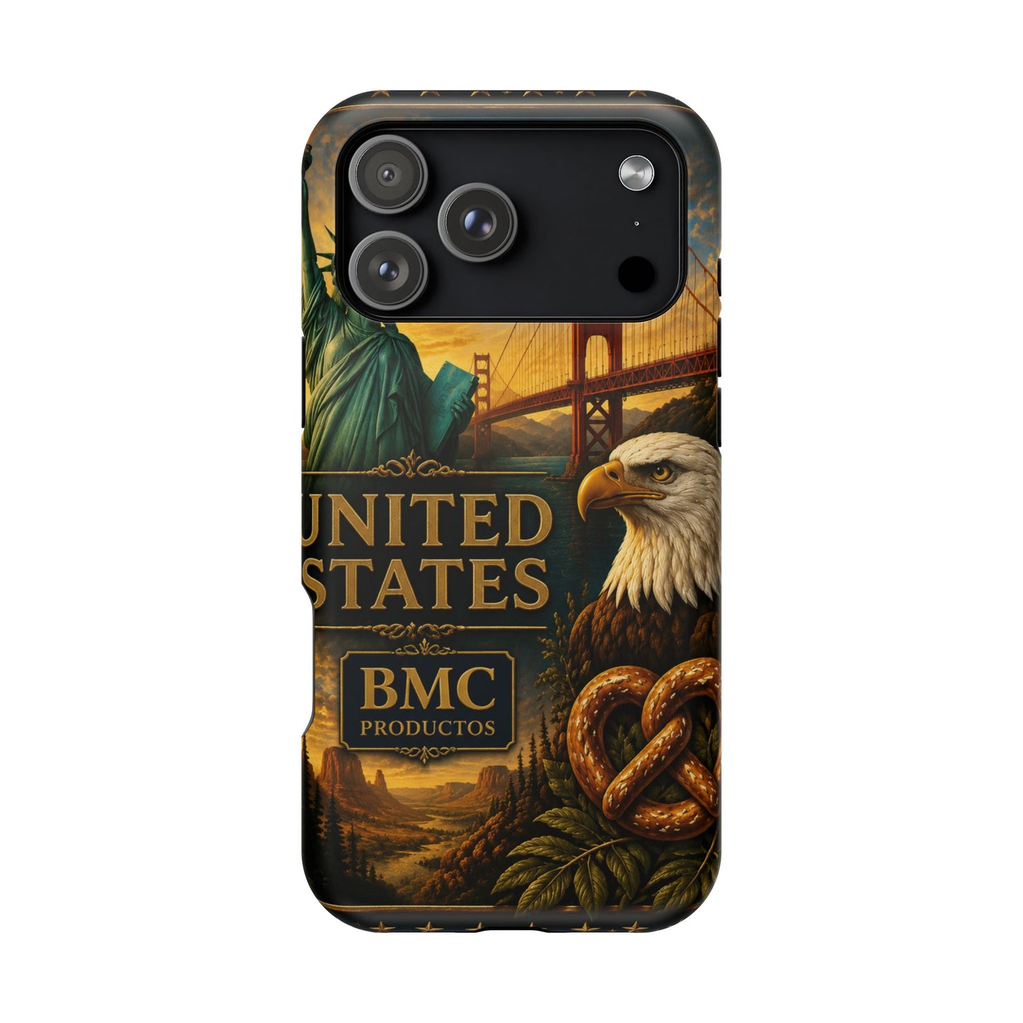"Funda Magnética Reforzada Estados Unidos: Sueños, Libertad y Grandes Horizontes 🗽🏜️🌆"
