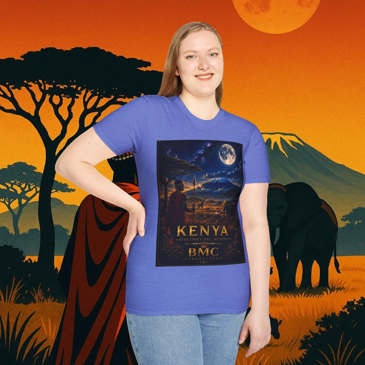 "Camiseta Kenia: Aventura Salvaje y Tierra de Horizontes Infinitos 🦁🌄🏕️"