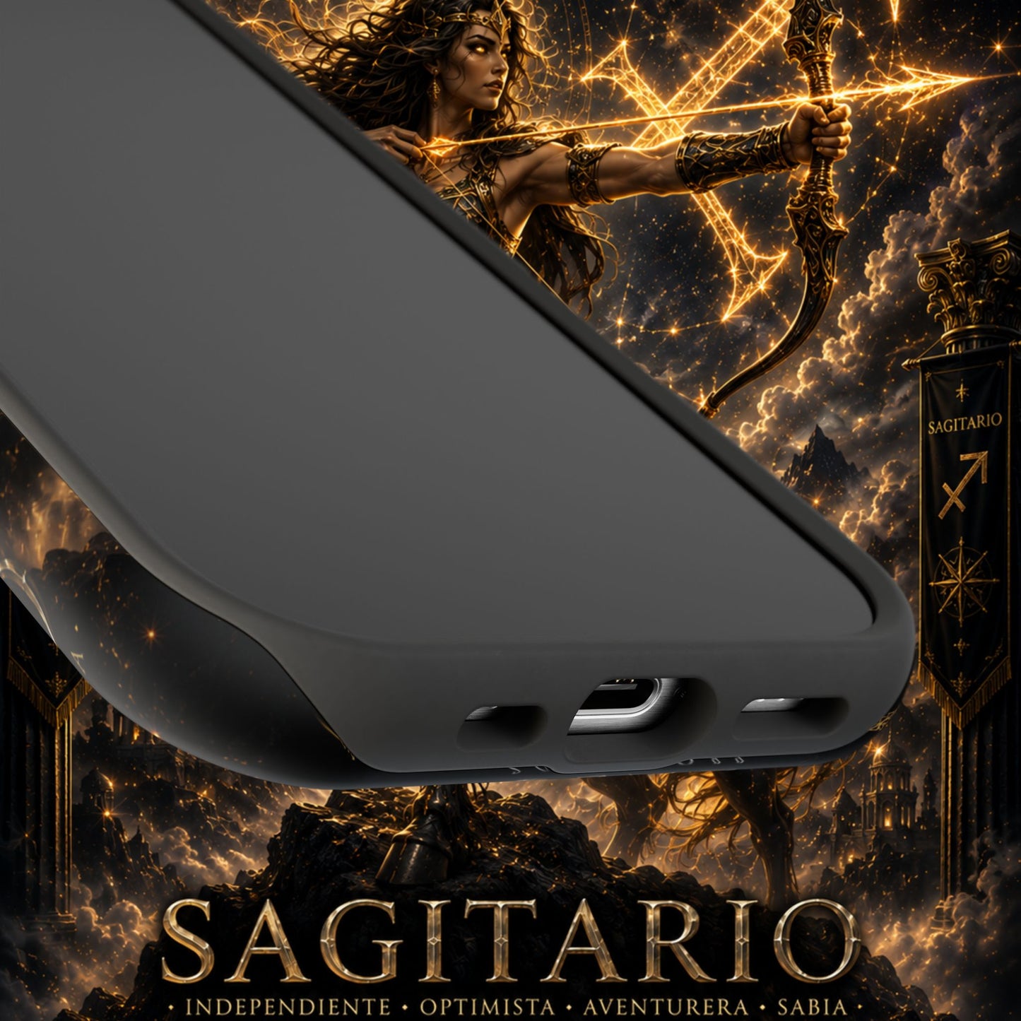 "Funda Magnética Reforzada Sagitario M– La Cazadora del Horizonte"