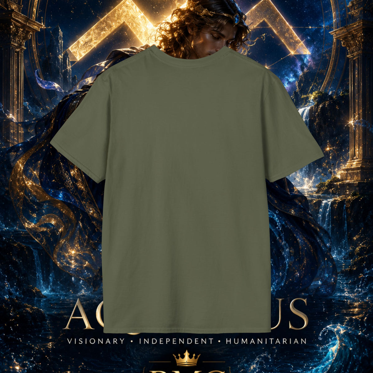 "Camiseta ♒ ACUARIO – El Visionario del Cielo y el Agua"