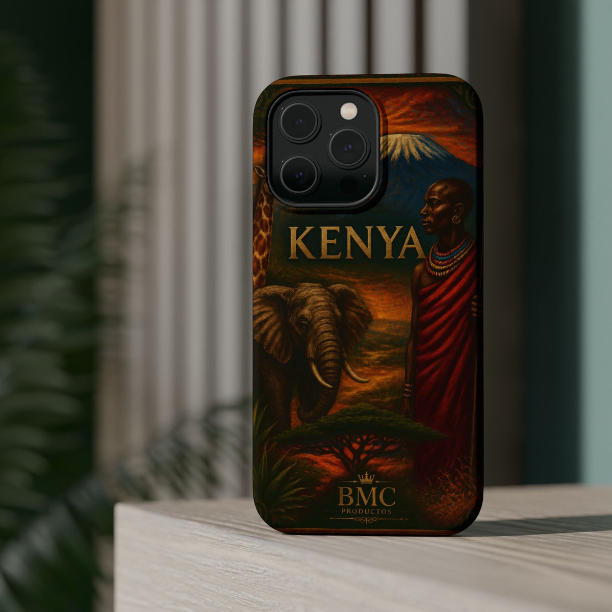 "Reinforced Magnetic Case Kenya: Wild Adventure and Land of Infinite Horizons 🦁🌄🏕️"