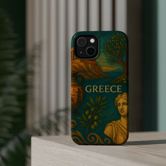 "Funda Magnética Reforzada Magnética Reforzada Grecia: Cuna de Dioses, Maravillas y Filosofía 🌊🏛️⚡"
