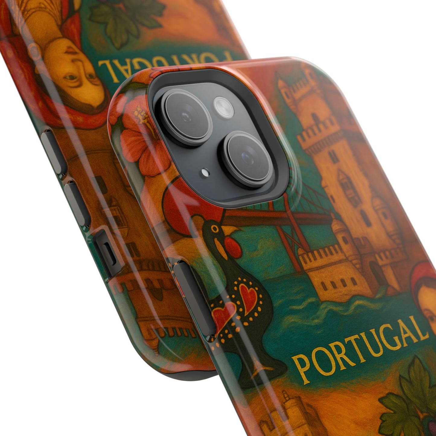"Funda Magnética Reforzada Magnética Reforzada Portugal: Encanto Atlántico, Fados y Azulejos 🌊🎶🧿"