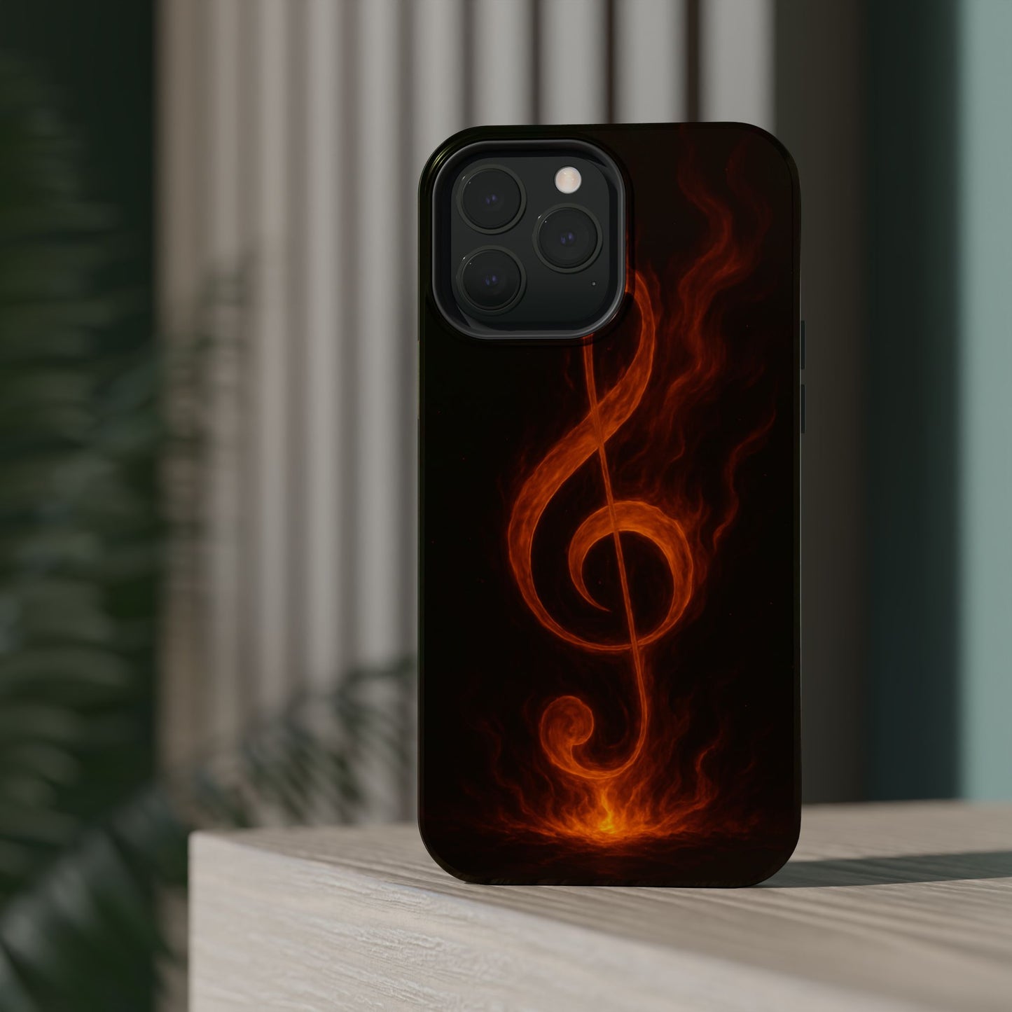 "Funda Magnética Reforzada Magnética Reforzada clave de sol 🎼🔥Donde nace una nota… nace una llama.” 🔥🎼