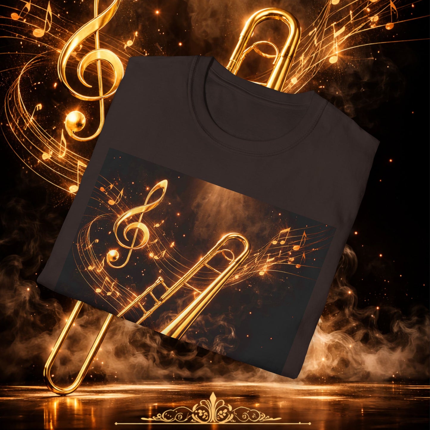 "Camiseta Trombón 🎷🔥No todos los fuegos hacen ruido… algunos tocan el alma.” 🔥🎷