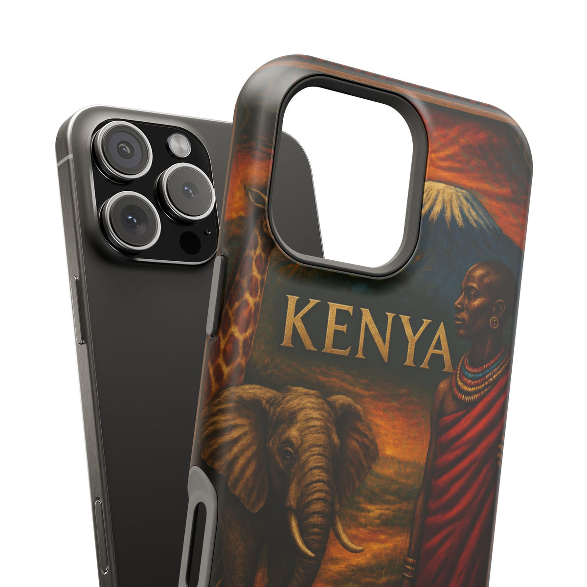 "Reinforced Magnetic Case Kenya: Wild Adventure and Land of Infinite Horizons 🦁🌄🏕️"