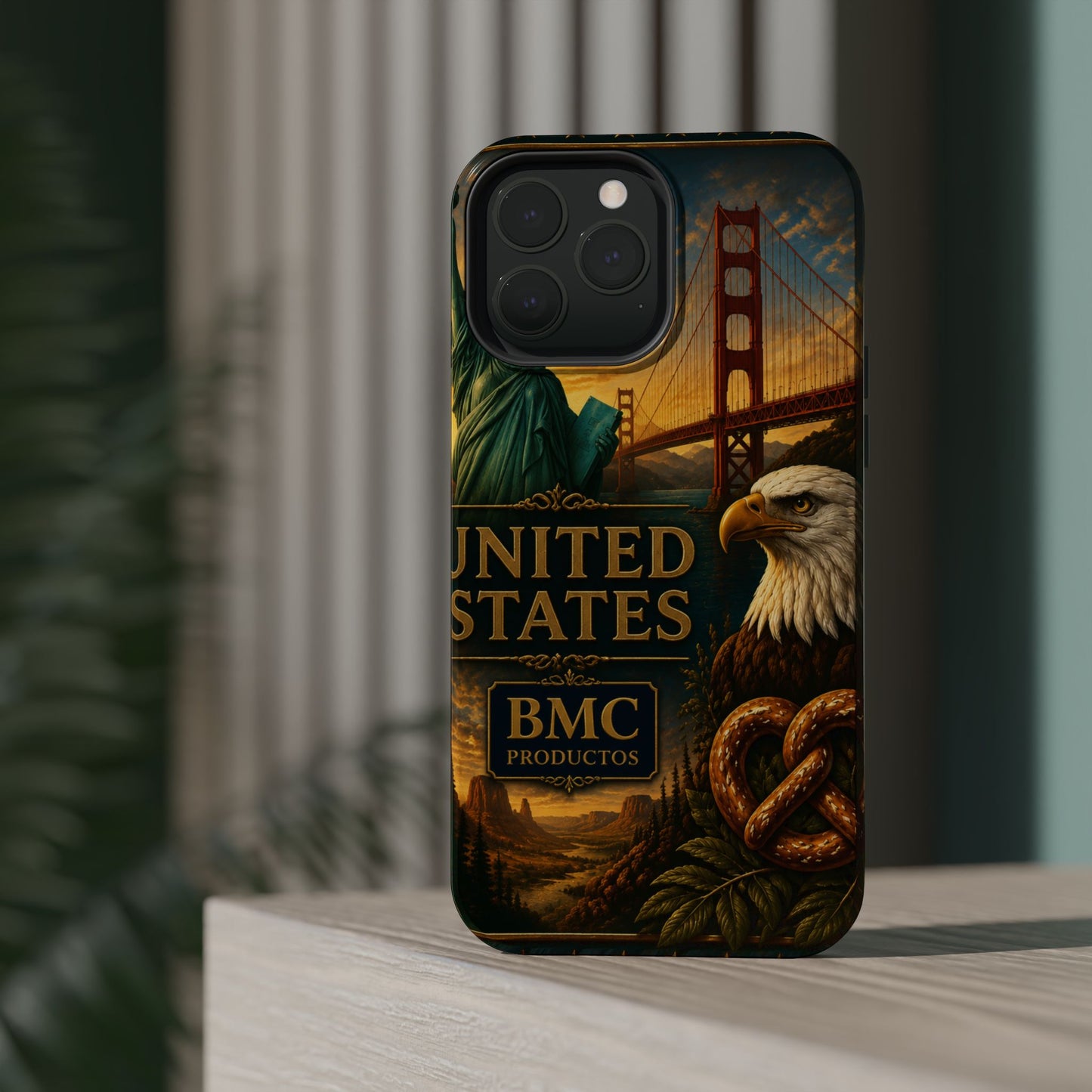 "Funda Magnética Reforzada Estados Unidos: Sueños, Libertad y Grandes Horizontes 🗽🏜️🌆"