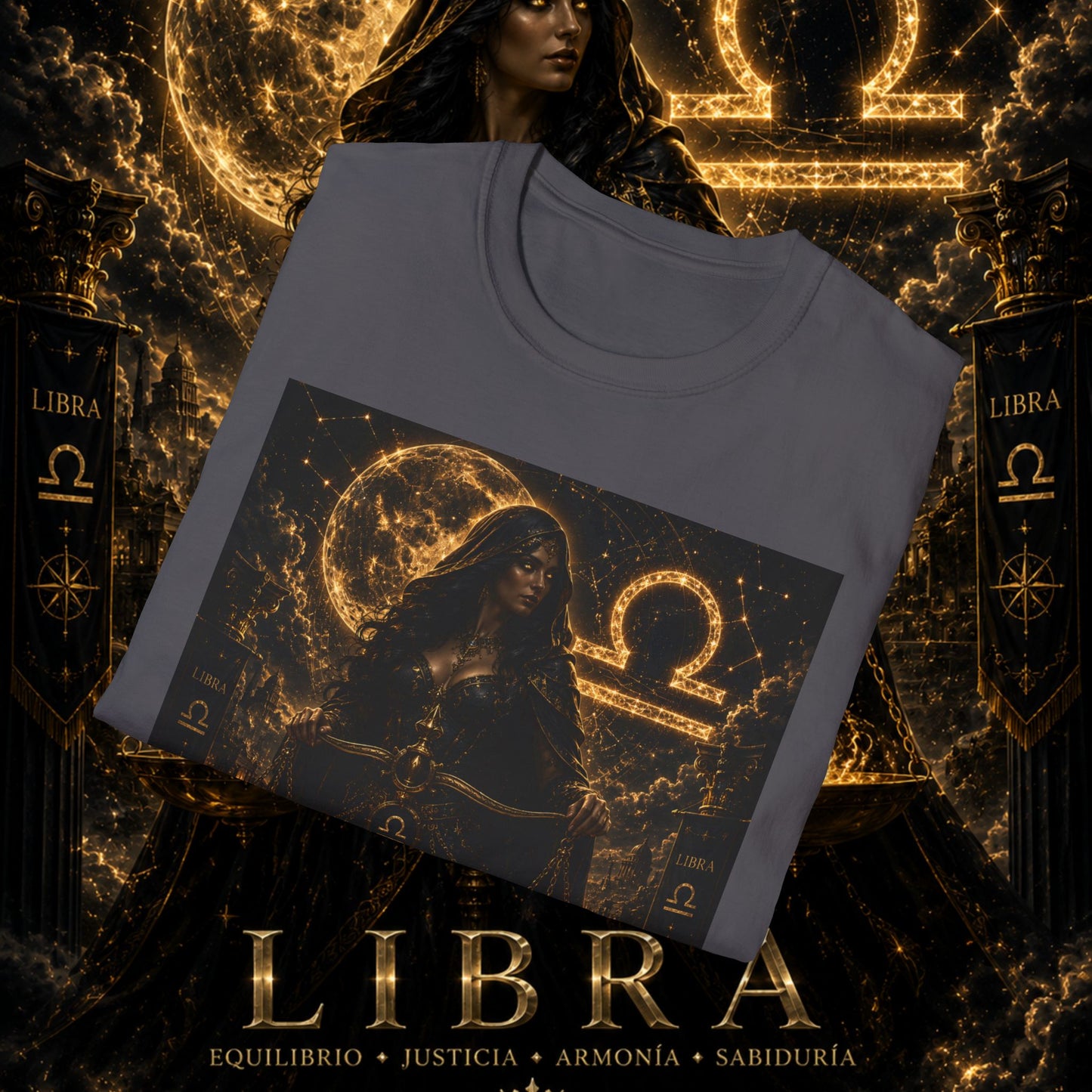 "Camiseta LIBRA – La Guardiana del Equilibrio"