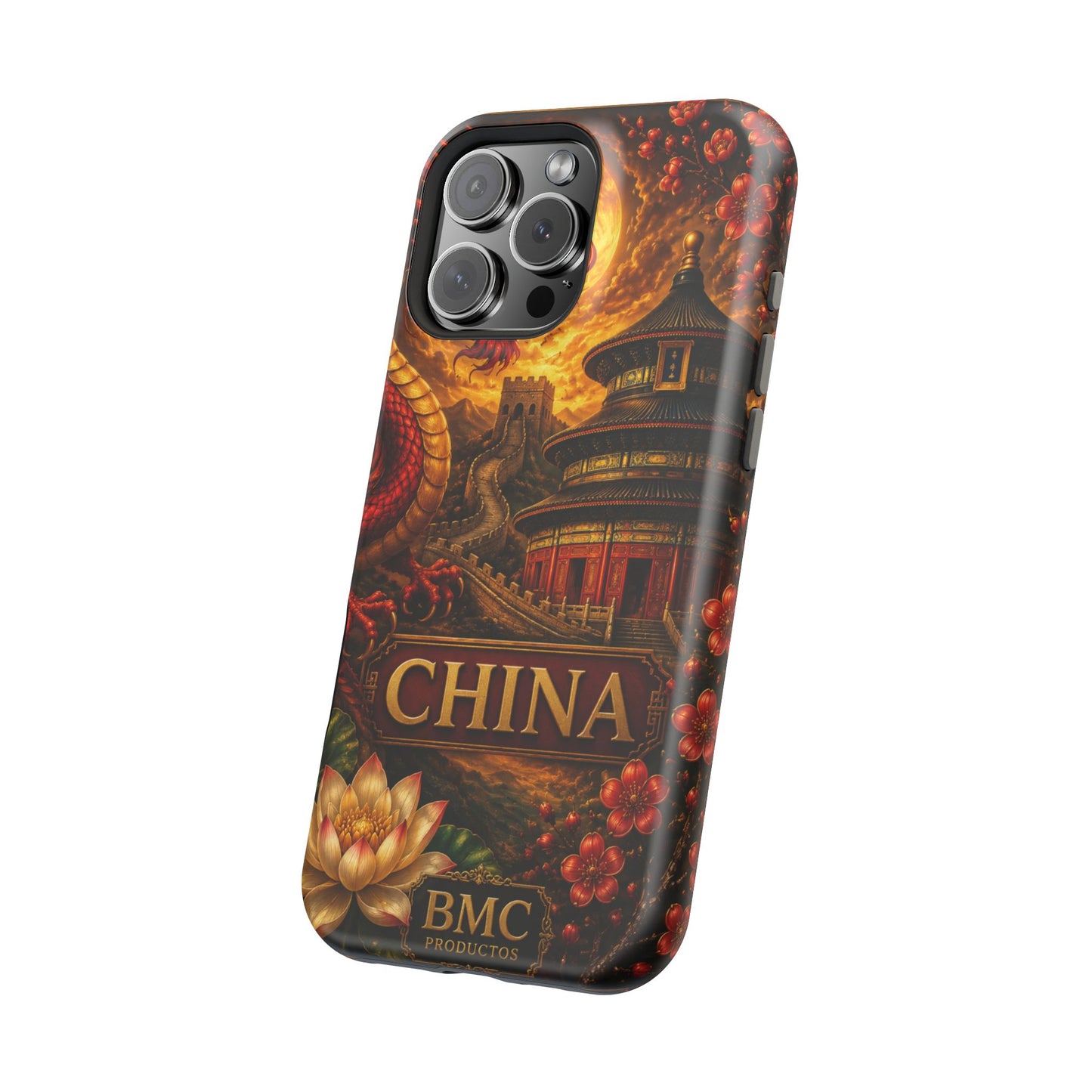 "Funda Magnética Reforzada Magnética Reforzada China – Dragones, murallas y leyendas eternas"
