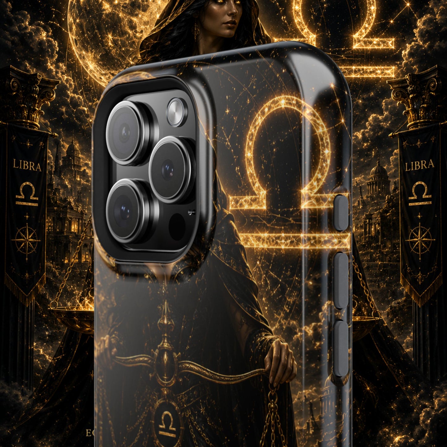"Funda Magnética Reforzada libra– La Guardiana del Equilibrio"