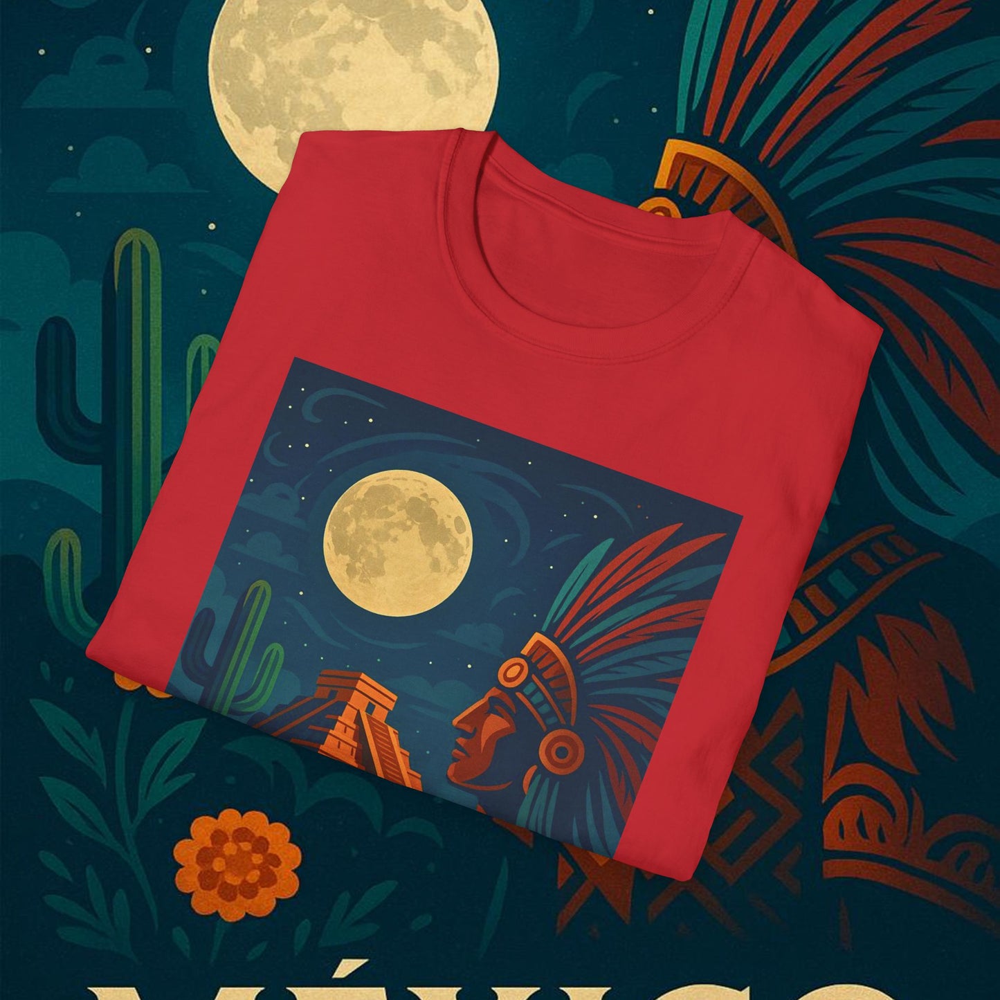 "Camiseta México: Tierra de Colores, Cultura y Corazón 🌵🎉🪅"