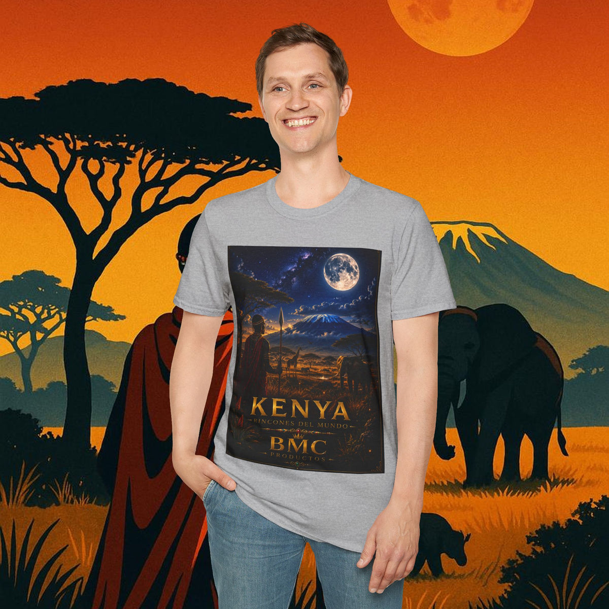 "Camiseta Kenia: Aventura Salvaje y Tierra de Horizontes Infinitos 🦁🌄🏕️"