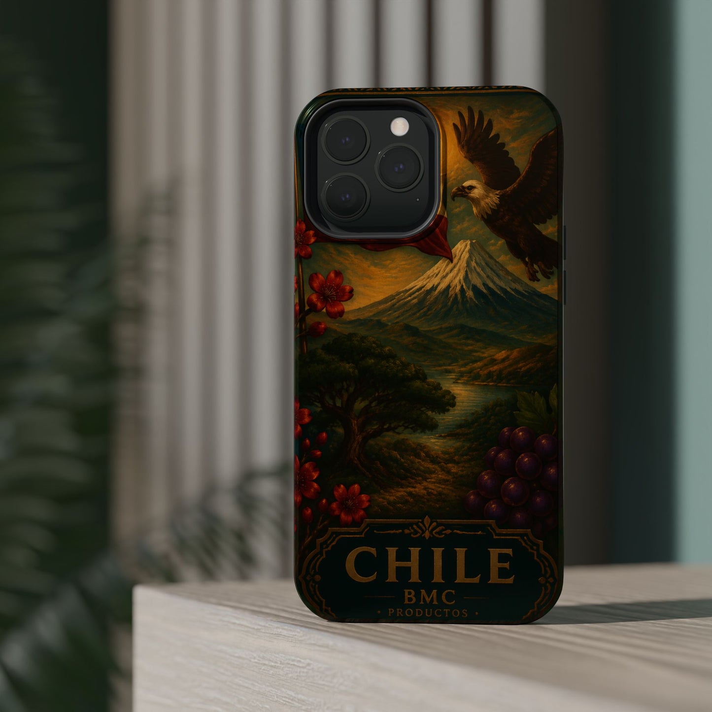 "Funda Magnética Reforzada Magnética Reforzada Chile: Naturaleza Indómita y Horizontes Eternos 🏔️🍇🏜️"