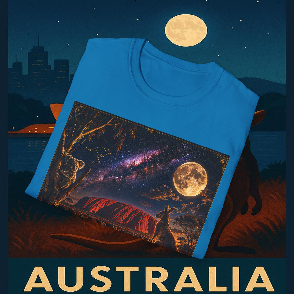 "Camiseta Australia 🌞 – Tierra de maravillas naturales y espíritu libre"