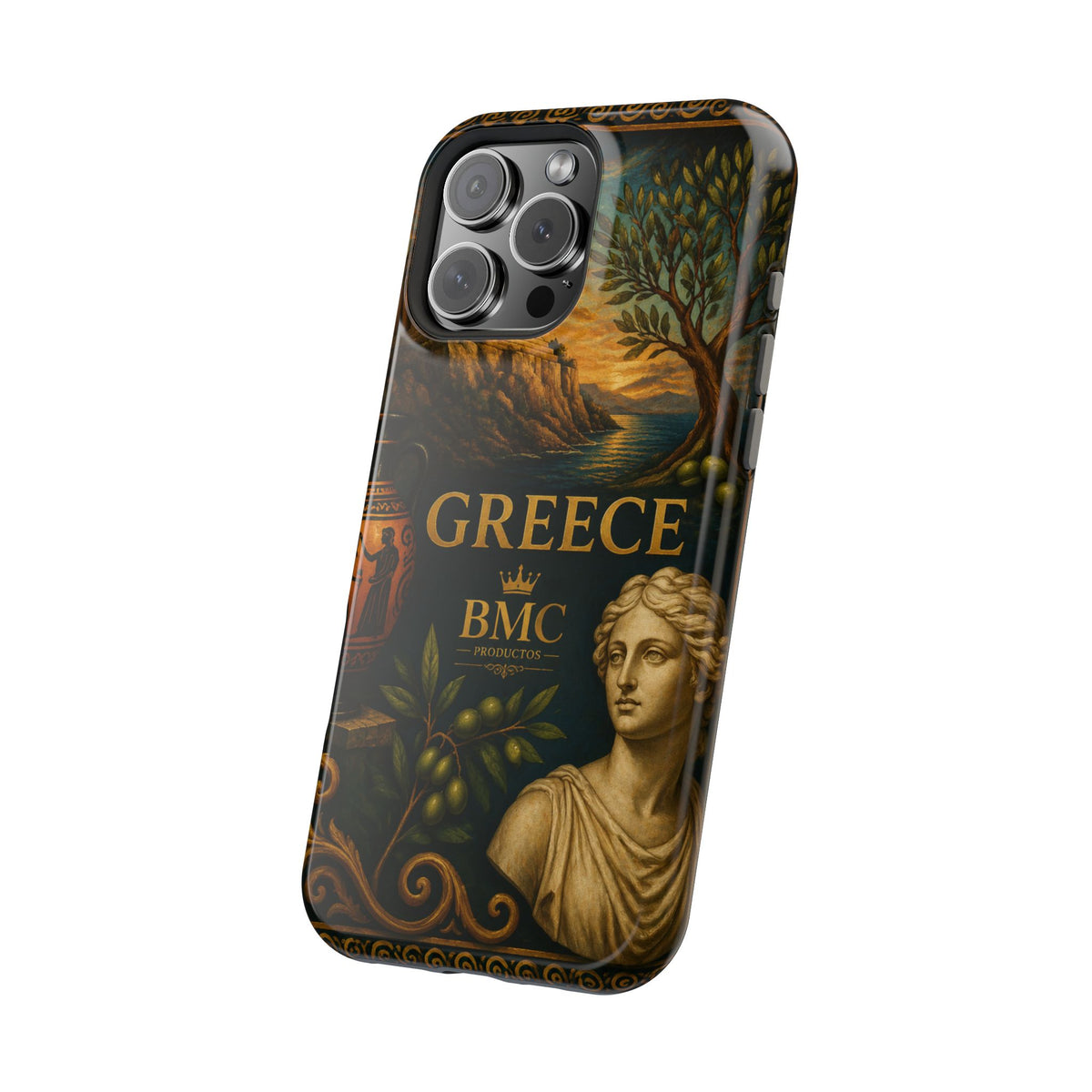 "Funda Magnética Reforzada Magnética Reforzada Grecia: Cuna de Dioses, Maravillas y Filosofía 🌊🏛️⚡"
