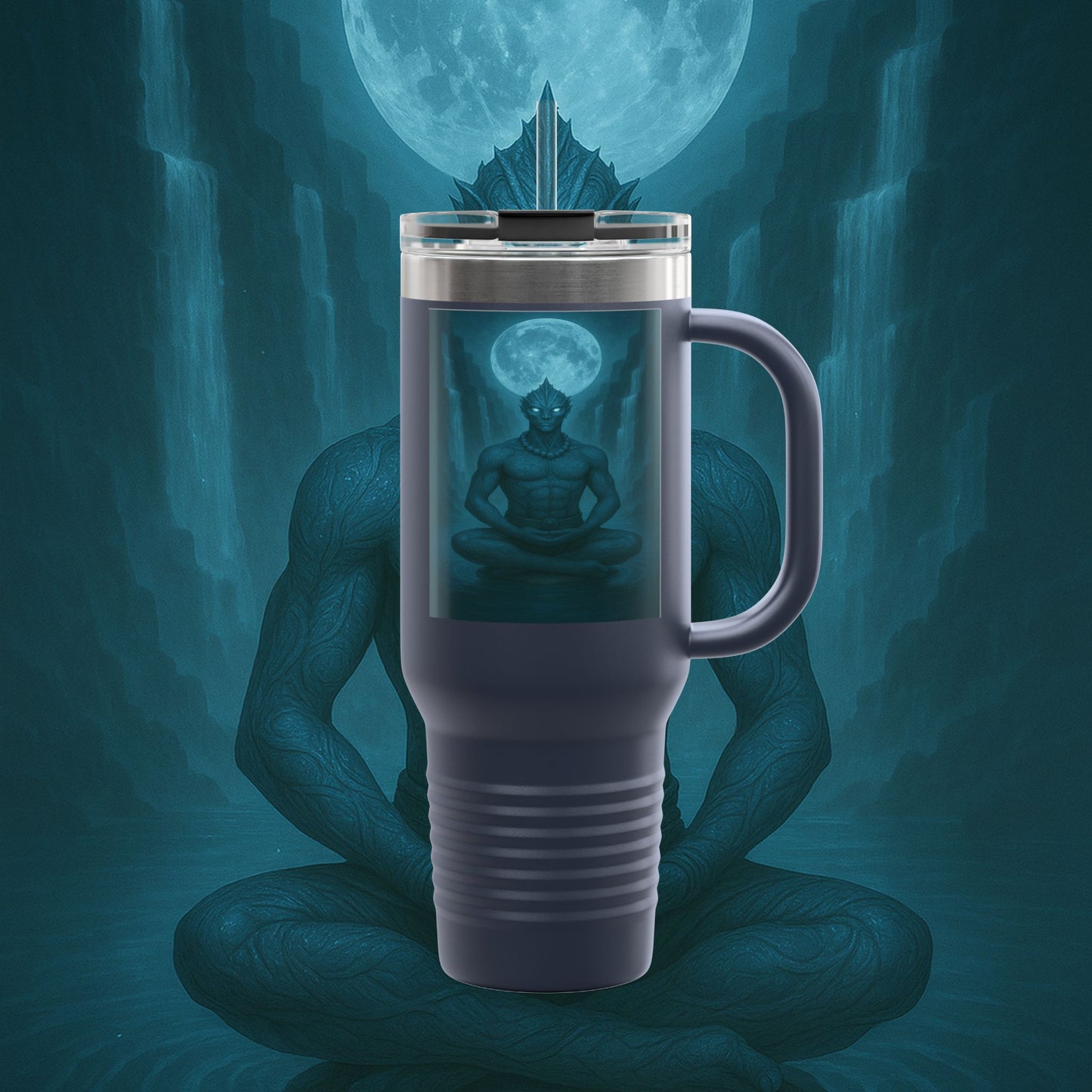 "taza de Viaje Aislada Naryzh -🌊 el Eco del Río Silente"