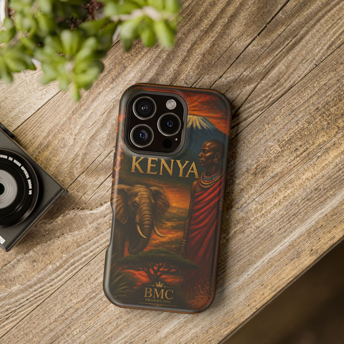 "Reinforced Magnetic Case Kenya: Wild Adventure and Land of Infinite Horizons 🦁🌄🏕️"
