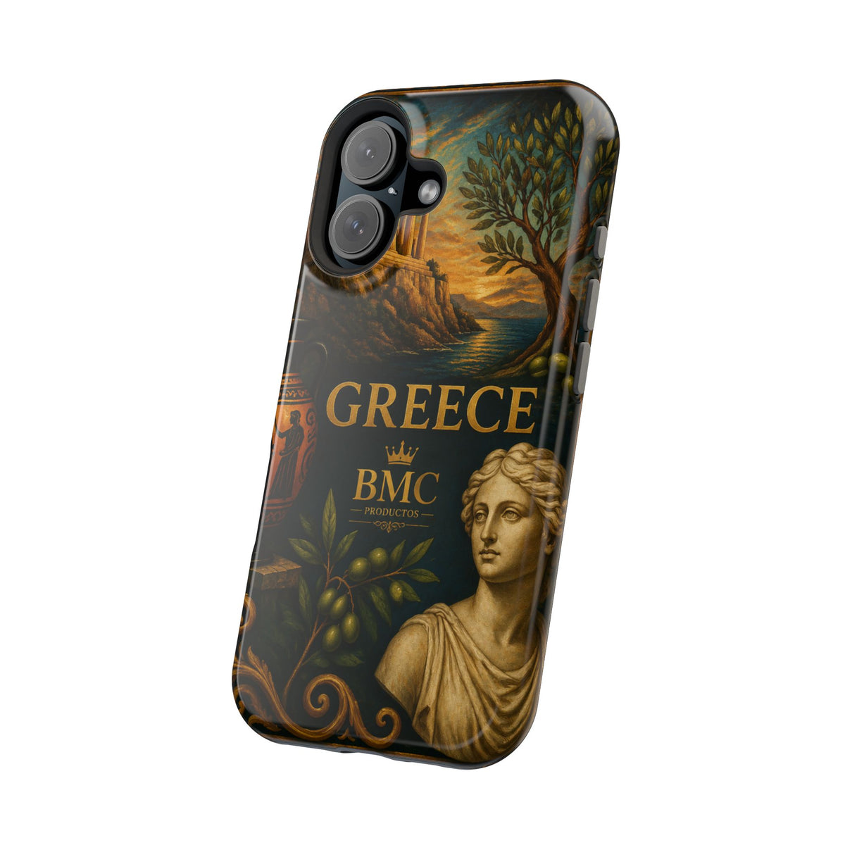 "Funda Magnética Reforzada Magnética Reforzada Grecia: Cuna de Dioses, Maravillas y Filosofía 🌊🏛️⚡"
