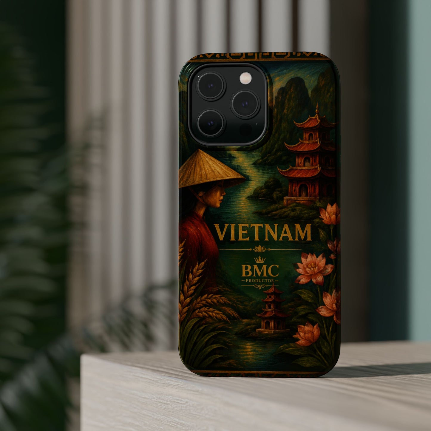"Funda Magnética Reforzada Magnética Reforzada  Vietnam: Tradición, Naturaleza y Leyendas Ancestrales 🎋🏯🐉"