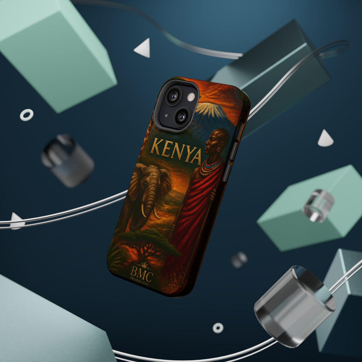 "Reinforced Magnetic Case Kenya: Wild Adventure and Land of Infinite Horizons 🦁🌄🏕️"