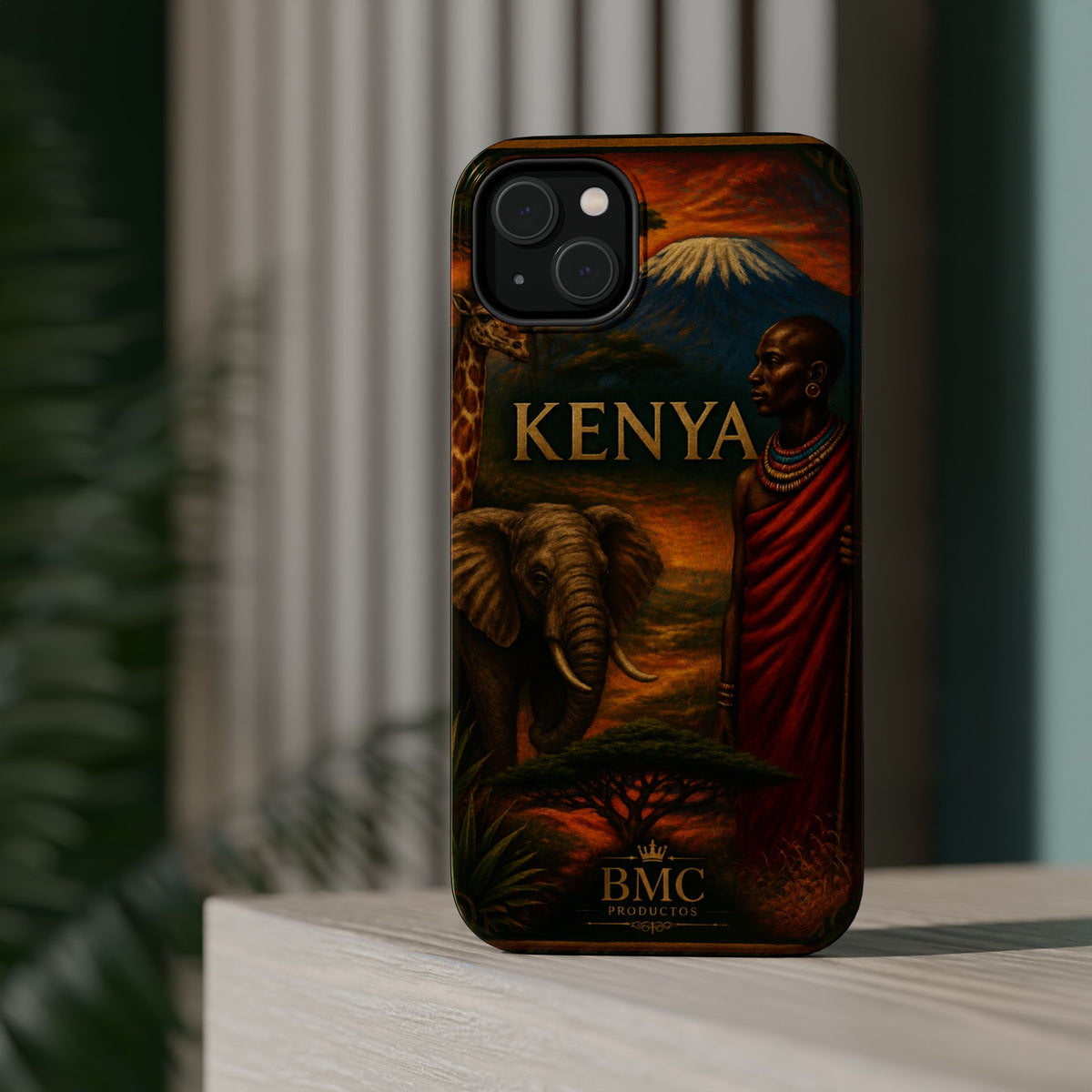 "Reinforced Magnetic Case Kenya: Wild Adventure and Land of Infinite Horizons 🦁🌄🏕️"