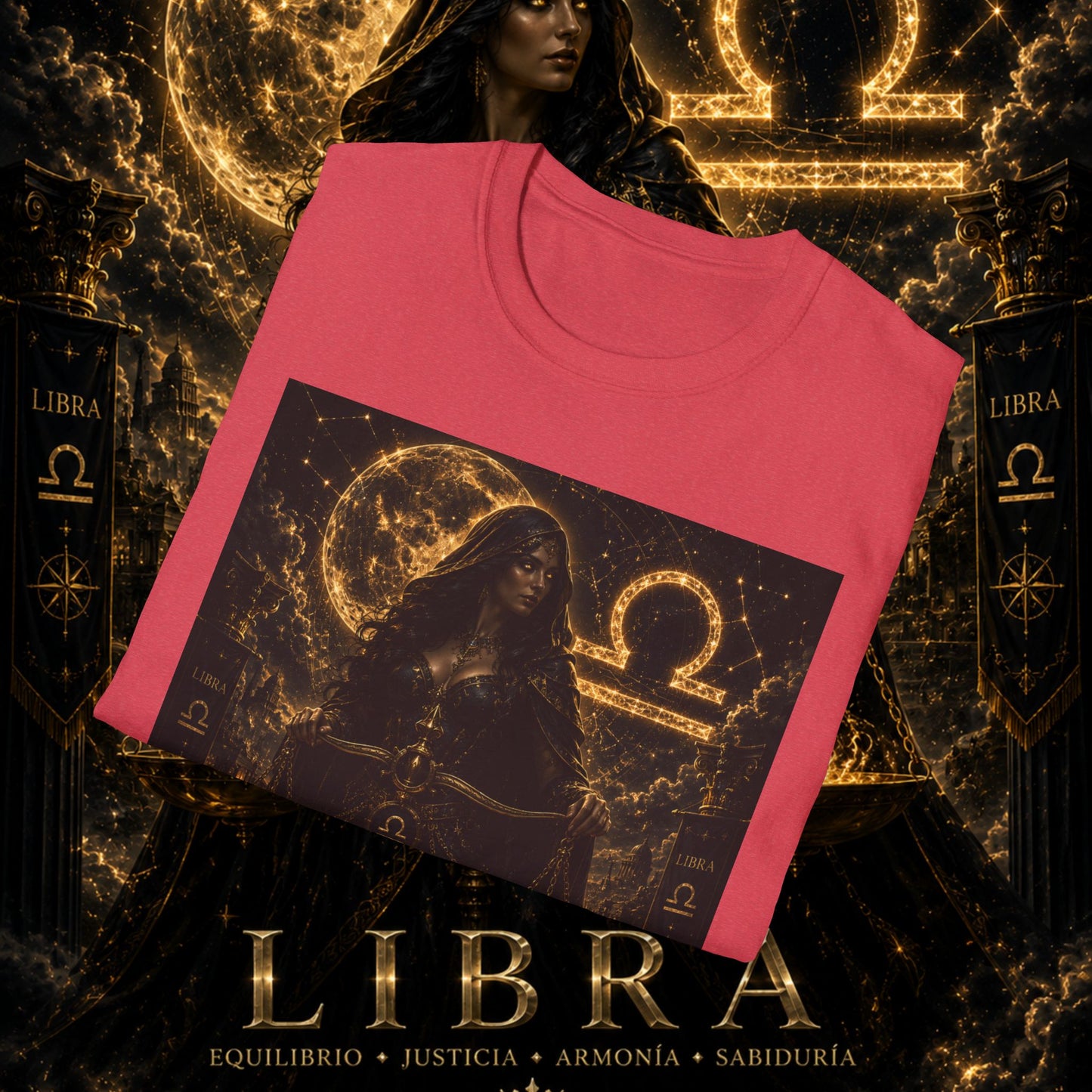 "Camiseta LIBRA – La Guardiana del Equilibrio"