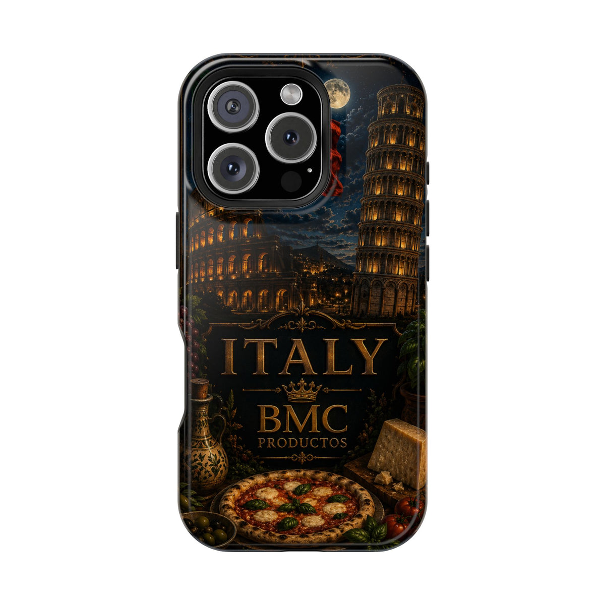 "Funda Magnética Reforzada Magnética Reforzada Italia: Arte, Pasión y Sabores Eternos 🎨🍝🏛️"