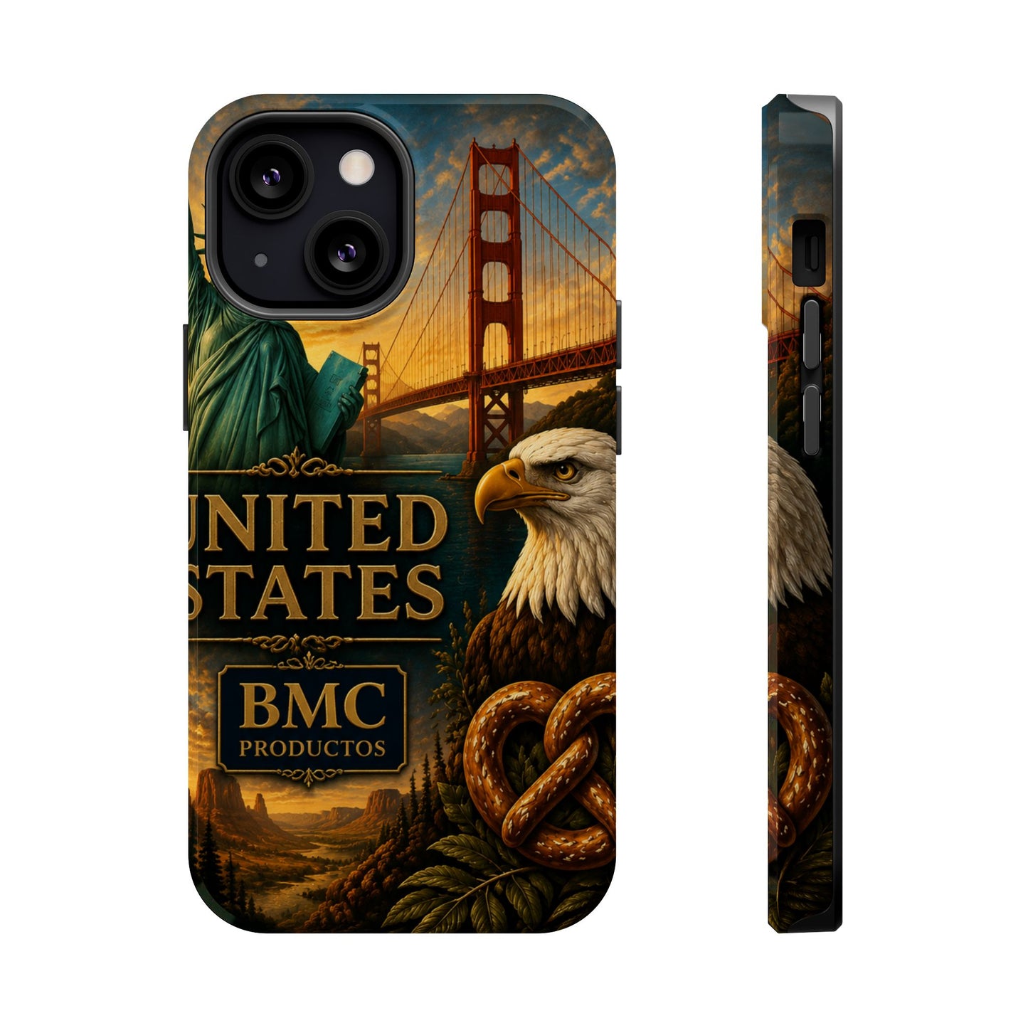 "Funda Magnética Reforzada Estados Unidos: Sueños, Libertad y Grandes Horizontes 🗽🏜️🌆"
