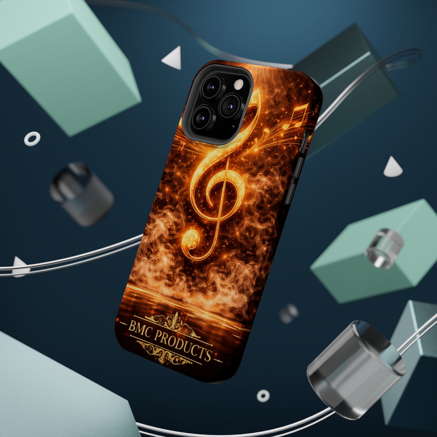 "Funda Magnética Reforzada Magnética Reforzada clave de sol 🎼🔥Donde nace una nota… nace una llama.” 🔥🎼