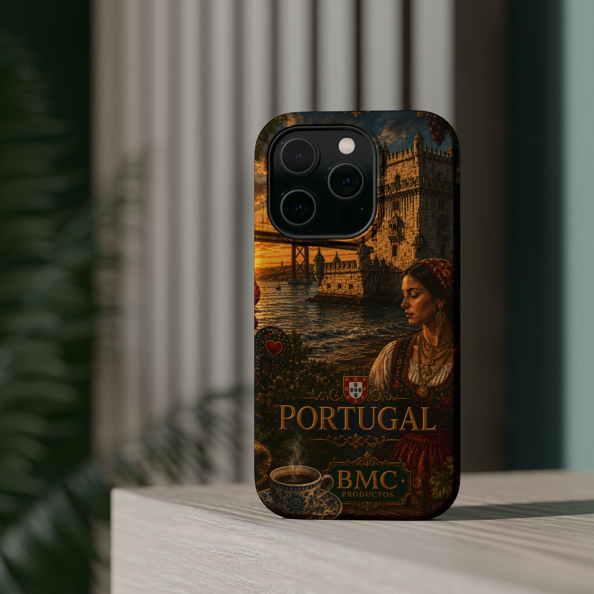 "Reinforced Magnetic Case Portugal: Atlantic Charm, Fados and Azulejos 🌊🎶🧿"